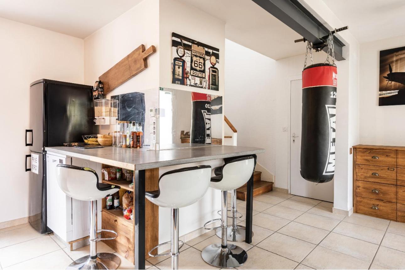 Villa Des Palmiers, Chambre 3, Lit Double Villeneuve-sur-Lot Exterior foto
